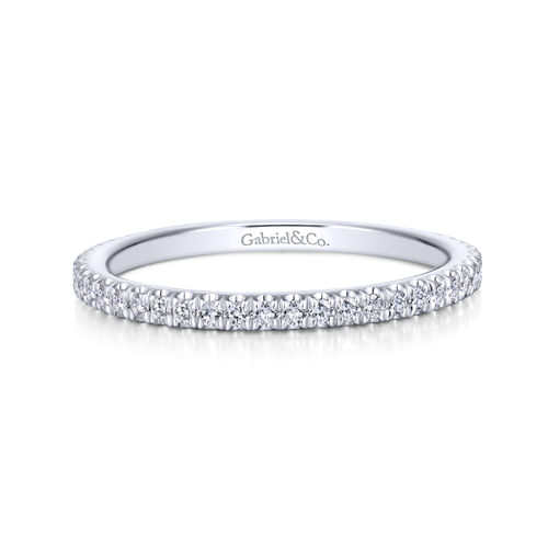18K White Gold Matching Wedding Band