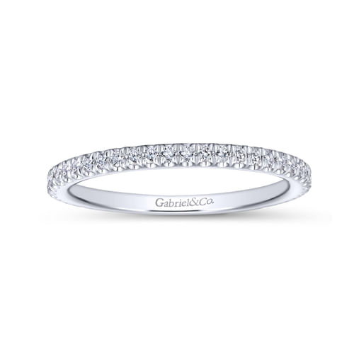 18K White Gold Matching Wedding Band