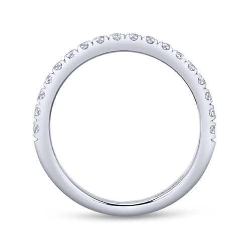 18K White Gold Matching Wedding Band