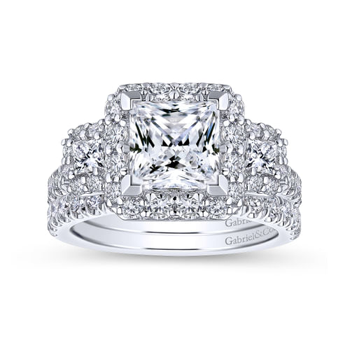 18K White Gold Matching Wedding Band