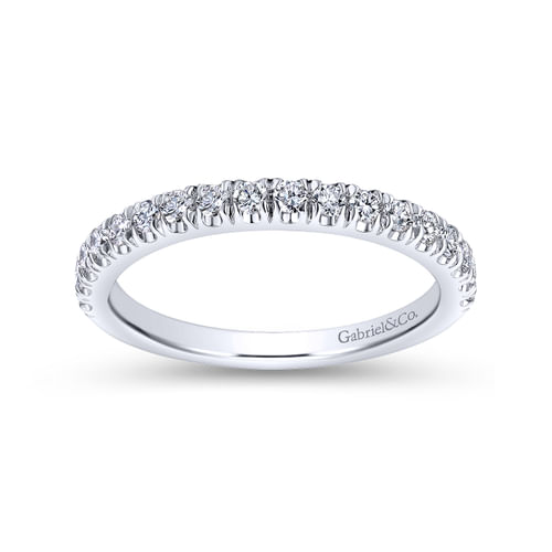 18K White Gold Matching Wedding Band
