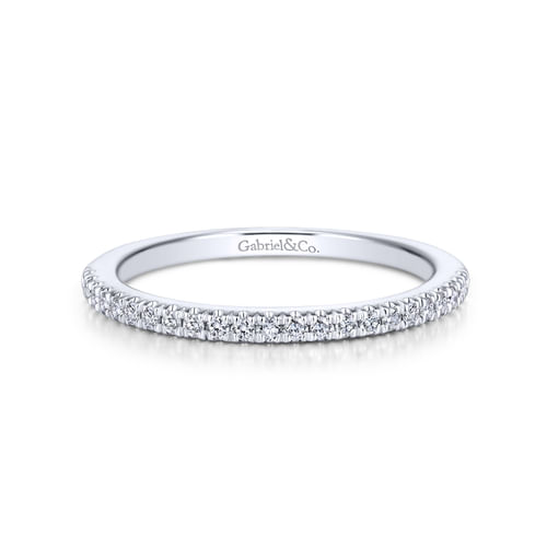 18K White Gold Matching Wedding Band