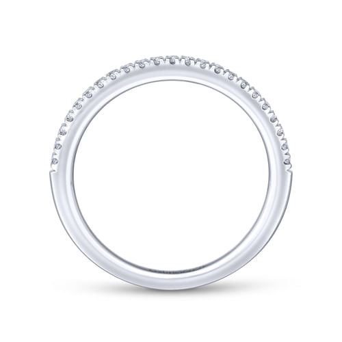 18K White Gold Matching Wedding Band