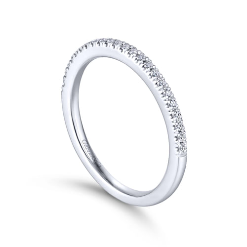 18K White Gold Matching Wedding Band