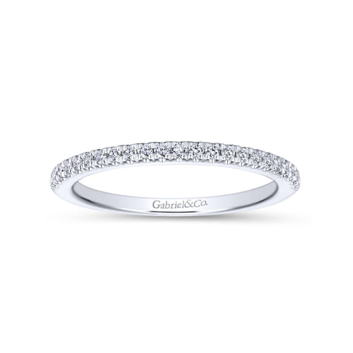 18K White Gold Matching Wedding Band