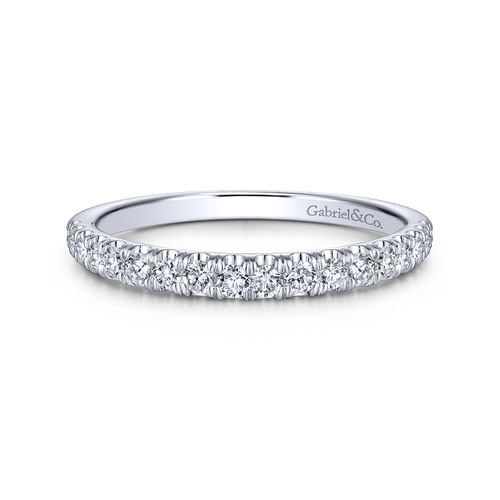 18K White Gold Matching Wedding Band