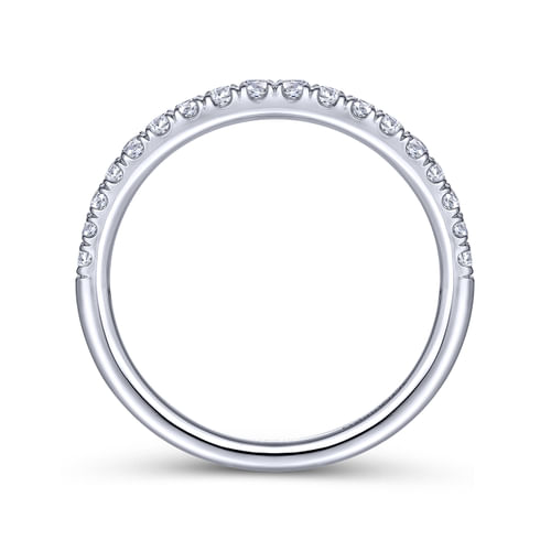18K White Gold Matching Wedding Band