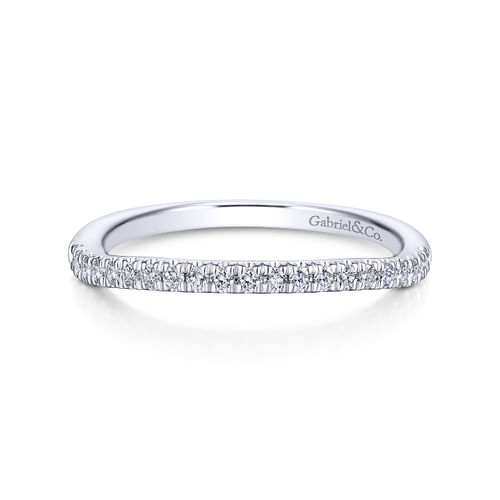 18K White Gold Matching Wedding Band