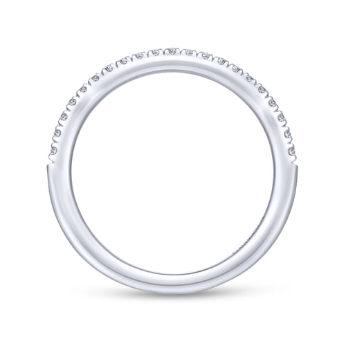 18K White Gold Matching Wedding Band