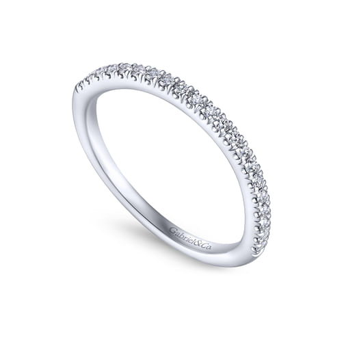 18K White Gold Matching Wedding Band