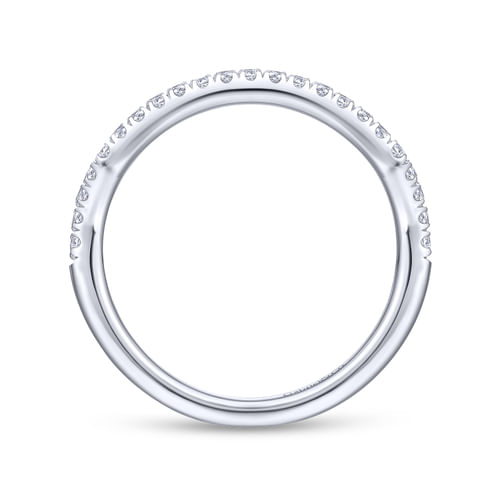18K White Gold Matching Wedding Band
