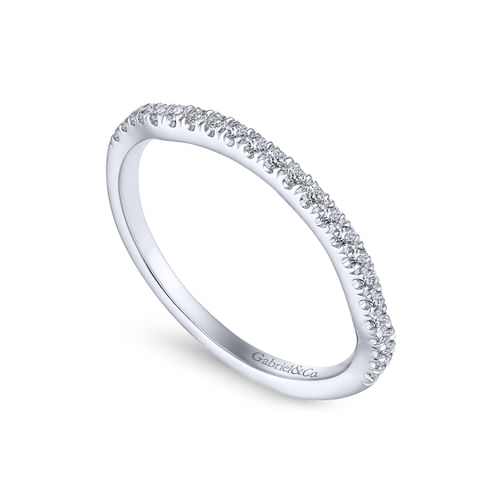 18K White Gold Matching Wedding Band