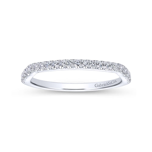 18K White Gold Matching Wedding Band