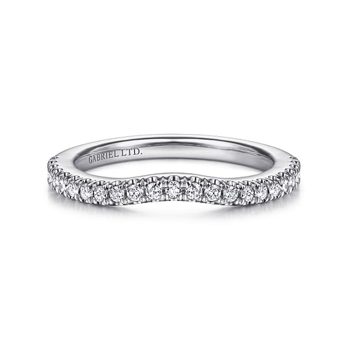 18K White Gold Matching Wedding Band