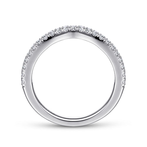 18K White Gold Matching Wedding Band