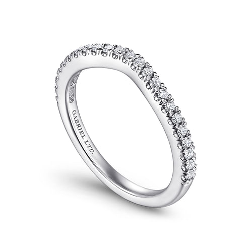 18K White Gold Matching Wedding Band