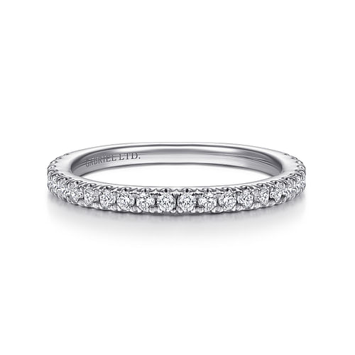 18K White Gold Matching Wedding Band