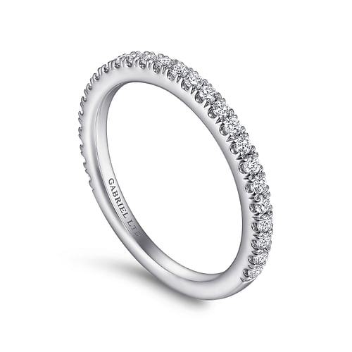 18K White Gold Matching Wedding Band