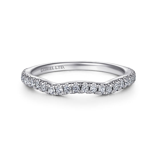 Gabriel - 18K White Gold Matching Wedding Band