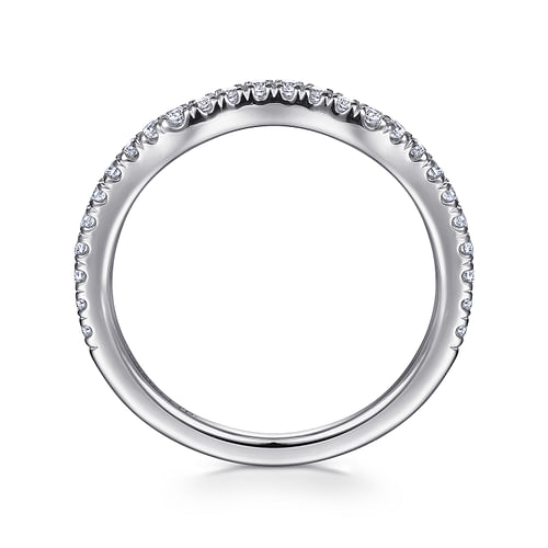 18K White Gold Matching Wedding Band