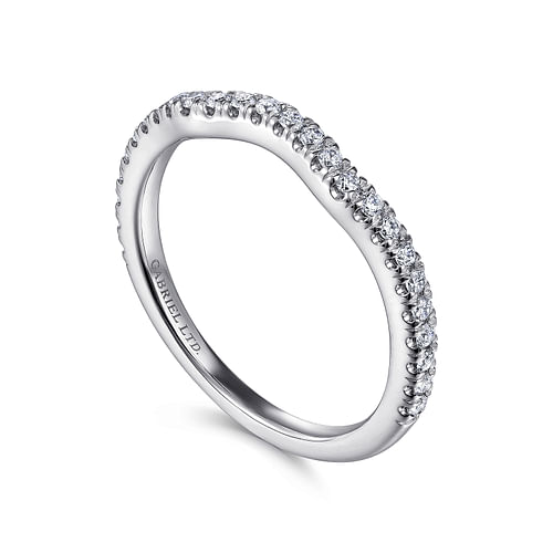 18K White Gold Matching Wedding Band