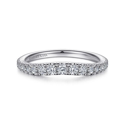 18K White Gold Matching Wedding Band