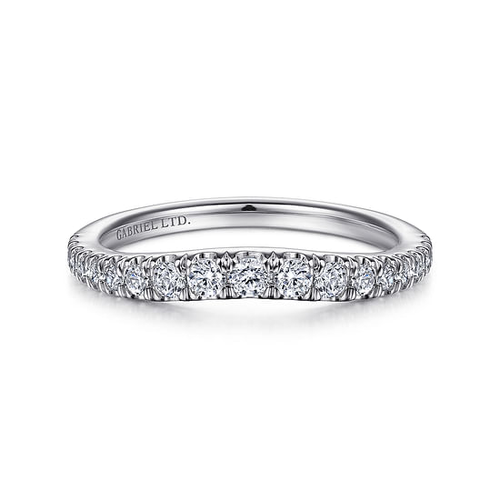 Gabriel - 18K White Gold Matching Wedding Band