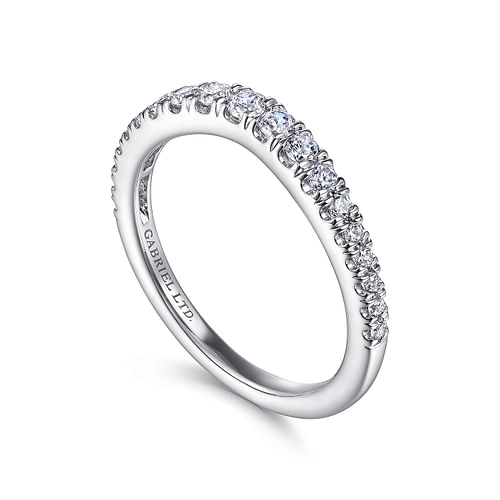 18K White Gold Matching Wedding Band