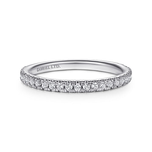 18K White Gold Matching Wedding Band