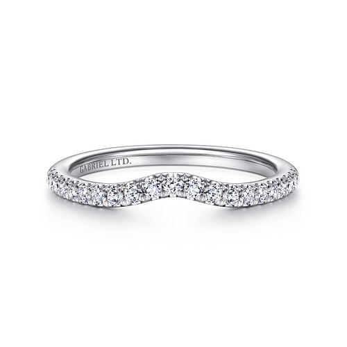 18K White Gold Matching Wedding Band