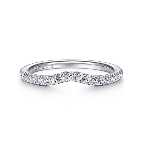 Gabriel - 18K White Gold Matching Wedding Band