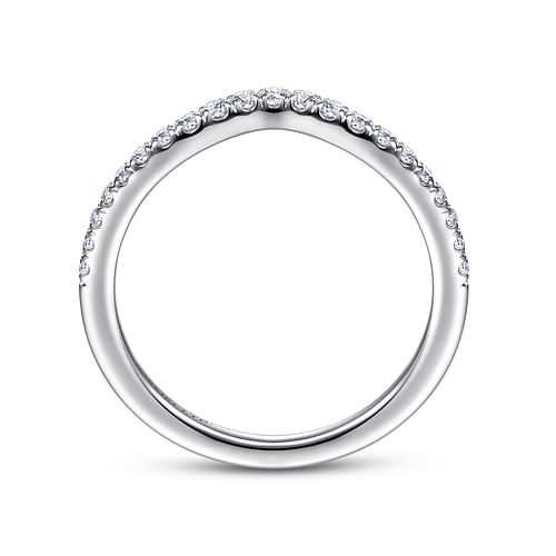 18K White Gold Matching Wedding Band