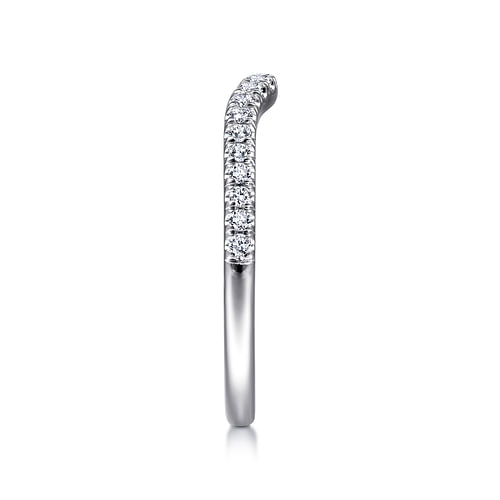 18K White Gold Matching Wedding Band