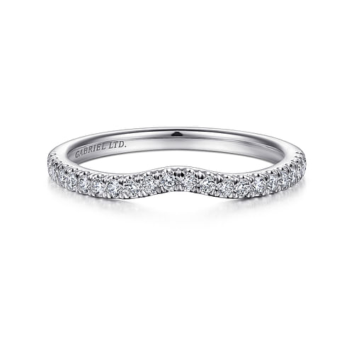 18K White Gold Matching Wedding Band