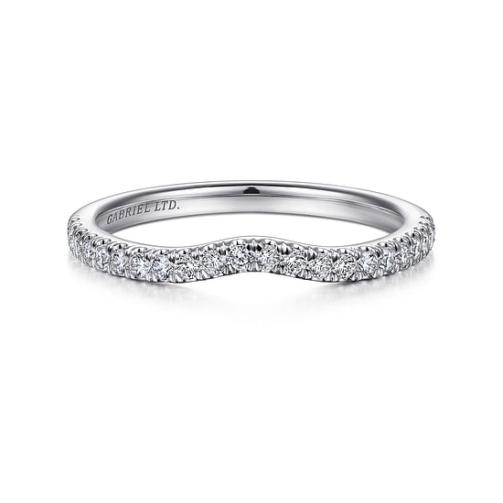 Gabriel - 18K White Gold Matching Wedding Band