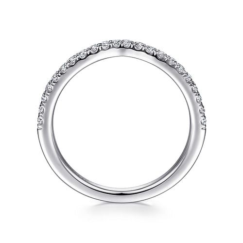 18K White Gold Matching Wedding Band