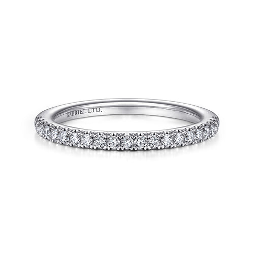 18K White Gold Matching Wedding Band