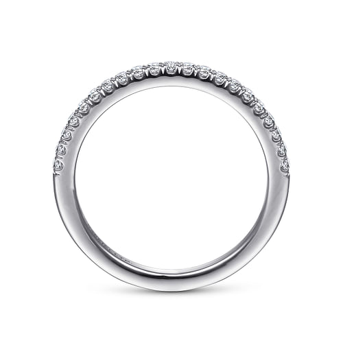 18K White Gold Matching Wedding Band