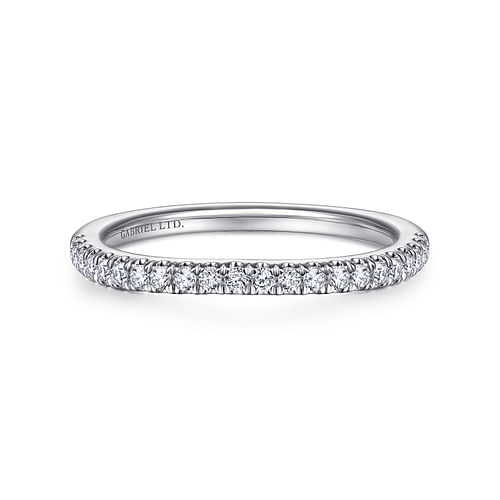 18K White Gold Matching Wedding Band