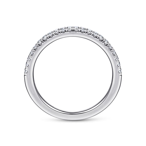 18K White Gold Matching Wedding Band