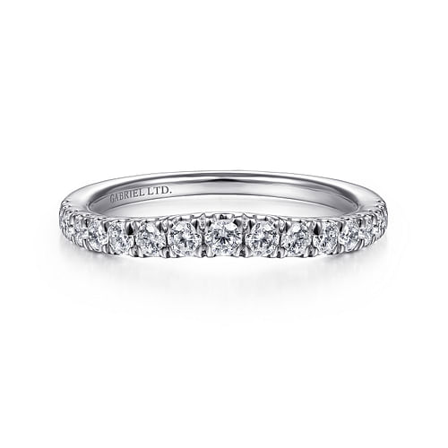 18K White Gold Matching Wedding Band