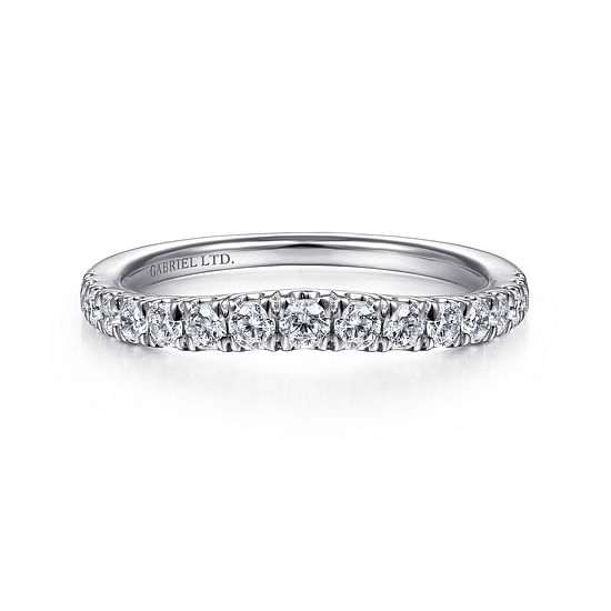 Gabriel - 18K White Gold Matching Wedding Band