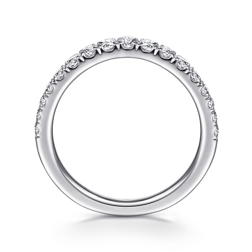 18K White Gold Matching Wedding Band