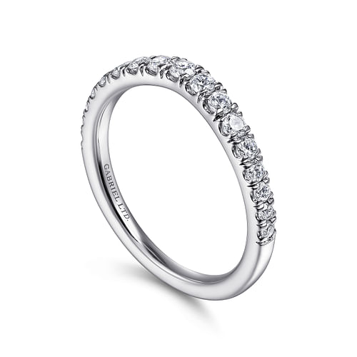 18K White Gold Matching Wedding Band