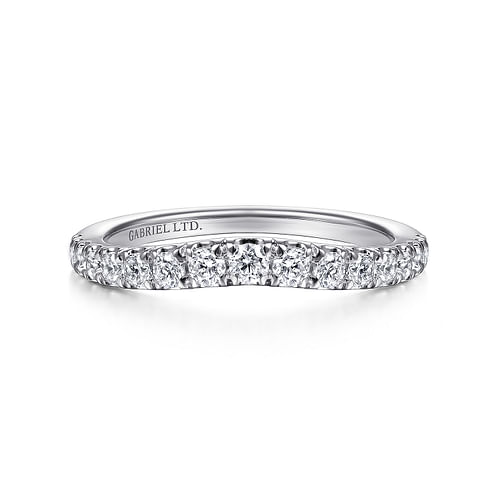 18K White Gold Matching Wedding Band