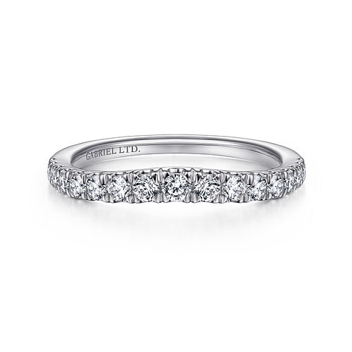 18K White Gold Matching Wedding Band