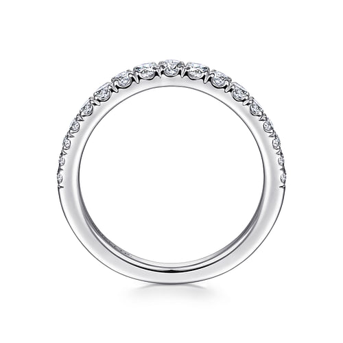 18K White Gold Matching Wedding Band