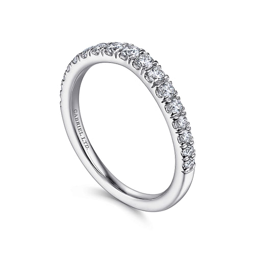 18K White Gold Matching Wedding Band