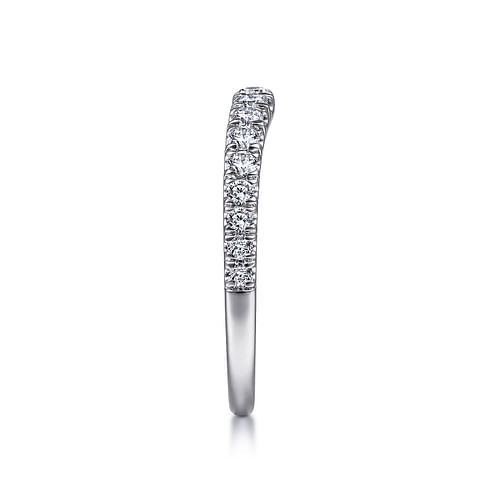 18K White Gold Matching Wedding Band