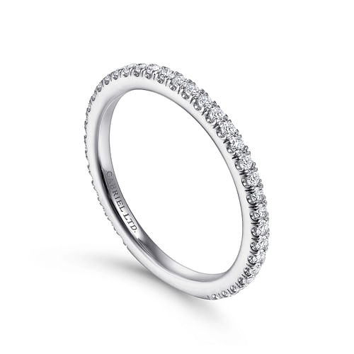 18K White Gold Matching Wedding Band